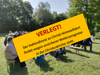 Freiluftgottesdienst verlegt