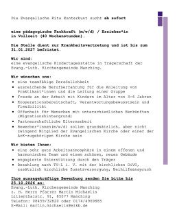 Vorschau Stellenanzeige